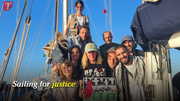 The Madleen Flotilla sailing towards Gaza