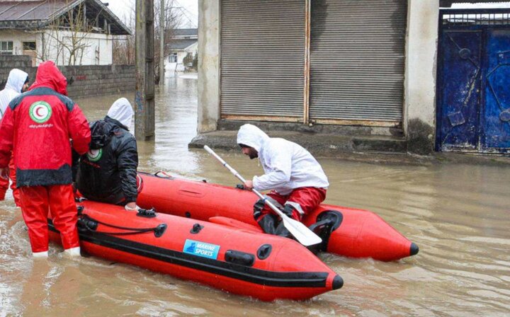 آبگرفتگی در روستای سراب خراسان جنوبی