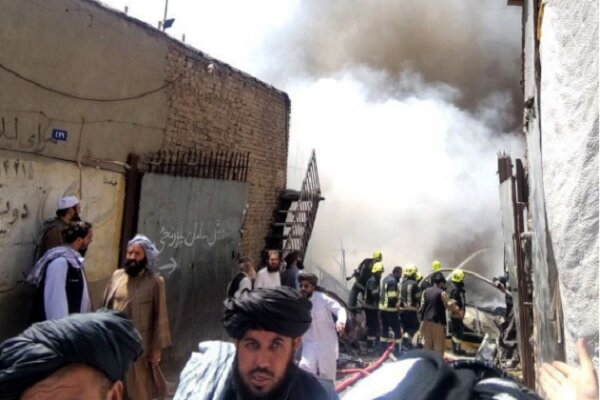 آتشسوزی گسترده در کابل+ فیلم