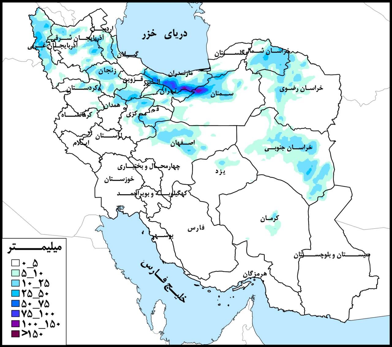 حوضه دریای خزر پربارانترین حوضه درجه یک کشور 2