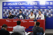 Press conference of Iran, North Korea natl. football teams