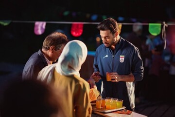 یا علی‌مدد ملی‌پوشان فوتبال به مهمانی بزرگ غدیر+فیلم
