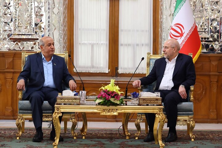 معاون دبیرکل جبهه مردمی برای آزادی فلسطین با قالیباف دیدار کرد