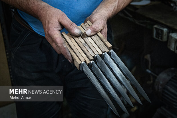Local knife-making industry in Zanjan