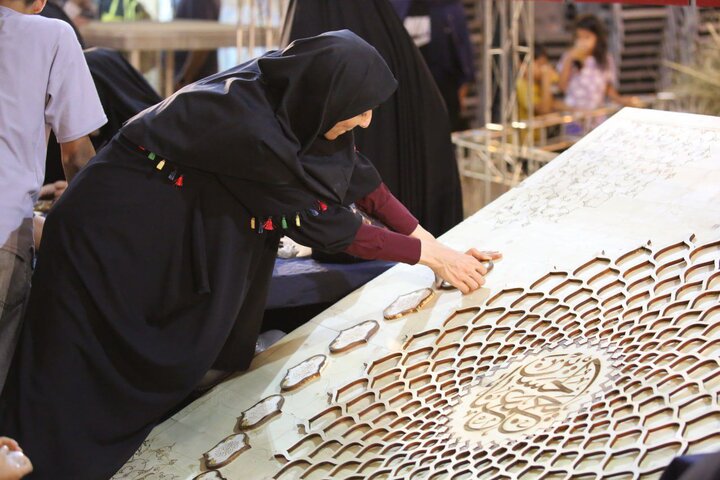 خلق اثر هنری به مناسبت عید غدیر خم با مشارکت مردم