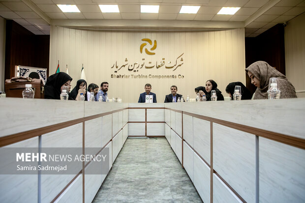 بازدید اصحاب رسانه از شرکت قطعات توربین شهریار