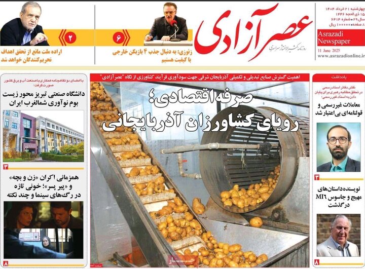 روزنامه های آذربایجان‌شرقی
