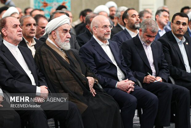 دیدار نمایندگان مجلس شورای اسلامی با رهبر معظم انقلاب اسلامی 12