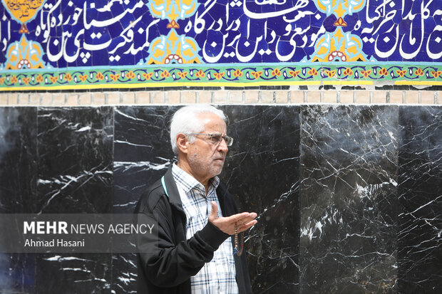 حرم مطهر امام رضا (ع) در روز میلاد امام هادی (ع)