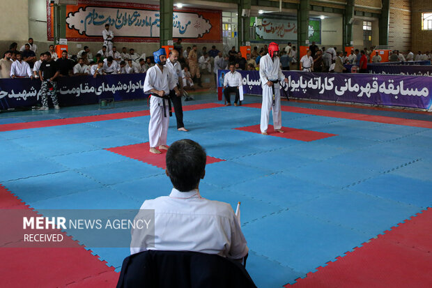 مسابقات قهرمانی کاراته پایوران کل سپاه پاسداران