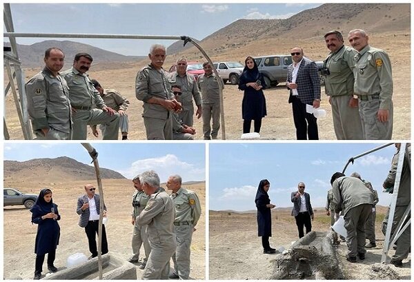 توزیع ۱۶۰ گالن ماده ضدعفونیکننده برای آبشخورهای حیات وحش