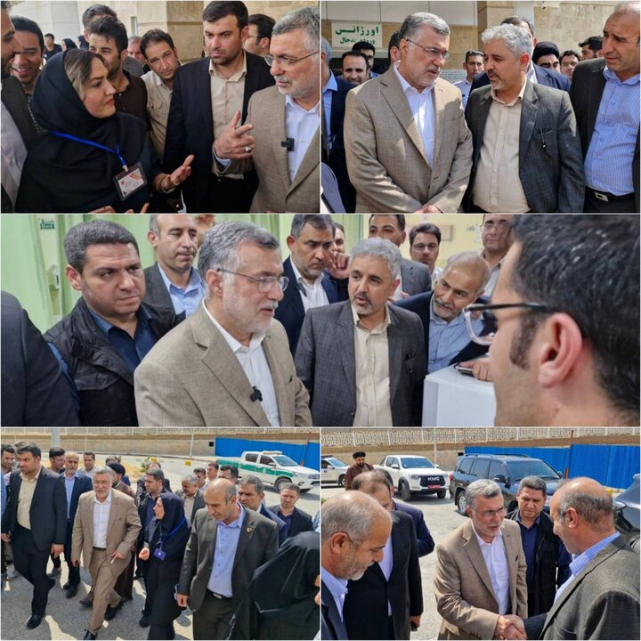 ادای احترام وزیر بهداشت به مقام شامخ شهدا