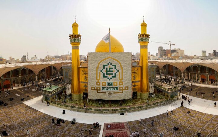 مفروش شدن حرم مطهر امام علی (ع) با ۳ هزار متر فرش فاخر کاشان