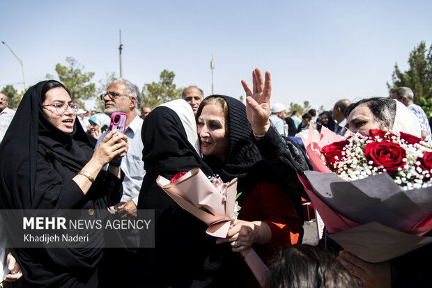 ورود نخستین گروه حجاج ایرانی به فرودگاه اصفهان
