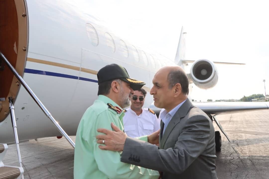 سردار رادان وارد گیلان شد سردار رادان وارد گیلان شد