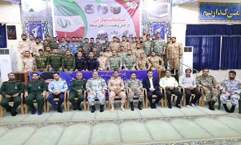 مسابقات مهارت‌آموزی کارکنان وظیفه نیروهای مسلح در بوشهر برگزار شد