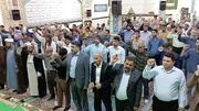 طنین مرگ بر اسرائیل و آمریکا در نماز جمعه فهرج پیچید