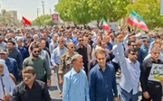 راهپیمایی مردم کنگان