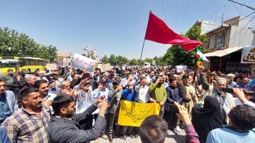 مهدیشهری ها به خیابان می‌آیند؛ طنین فریاد «مرگ بر اسرائیل»