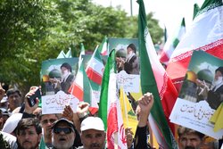 محکومیت جنایات رژیم متجاوز صهیونیستی توسط مردم بیرجند