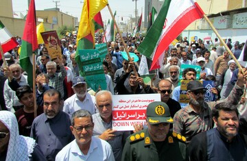 راهپیمایی مردم بندر دیر در محکومیت جنایت رژیم صهیونیستی