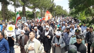 تجمع مردم کاشمر در محکومیت حمله رژیم صهیونیستی به ایران