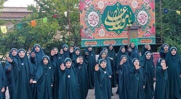 سرود حماسی دختران به مناسبت غدیرخم در مشگین‌شهر