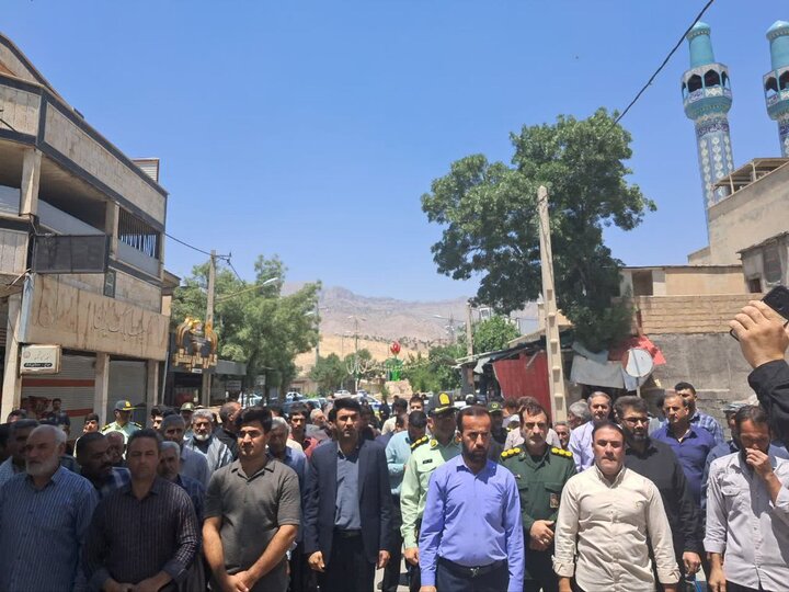راهپیمایی مردم ملکشاهی برای محکومیت جنایت رژیم صهیونیستی