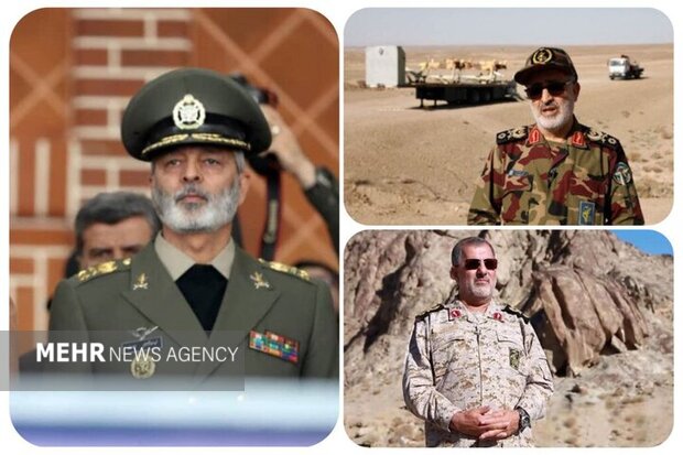 سه فرمانده ارشد نیروهای مسلح با حکم فرمانده کل قوا منصوب شدند