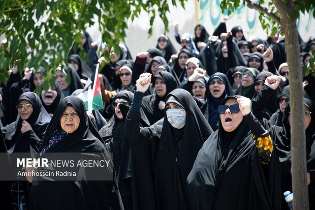 راهپیمایی ضد صهیونیستی بعد از نماز عبادی سیاسی جمعه در بیرجند