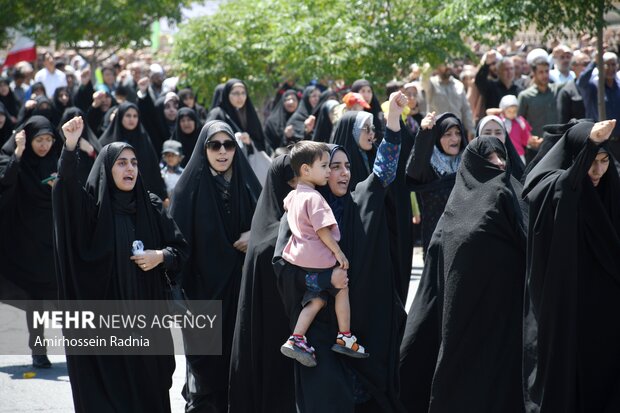 راهپیمایی ضد صهیونیستی بعد از نماز عبادی سیاسی جمعه در بیرجند