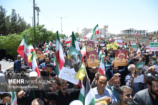 راهپیمایی ضد صهیونیستی بعد از نماز عبادی سیاسی جمعه در بیرجند