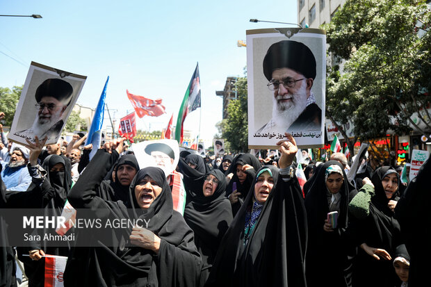 راهپیمایی محکومیت جنایات صهیونیستی در مشهد