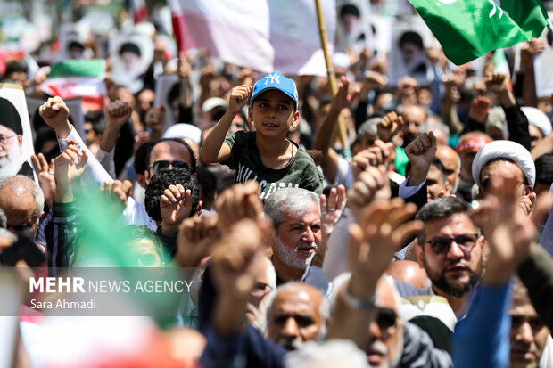 راهپیمایی محکومیت جنایات صهیونیستی در مشهد