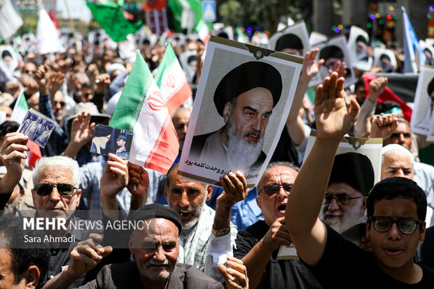 راهپیمایی محکومیت جنایات صهیونیستی در مشهد