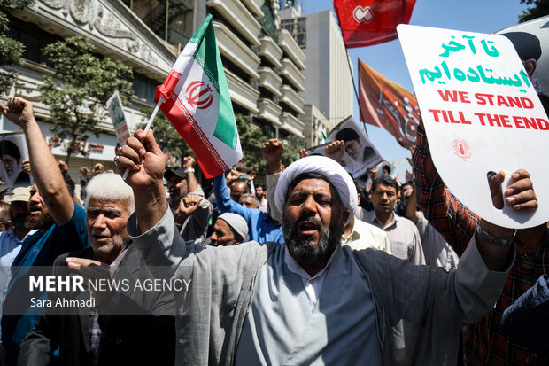 راهپیمایی محکومیت جنایات صهیونیستی در مشهد