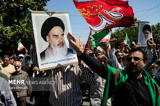 راهپیمایی محکومیت جنایات صهیونیستی در مشهد
