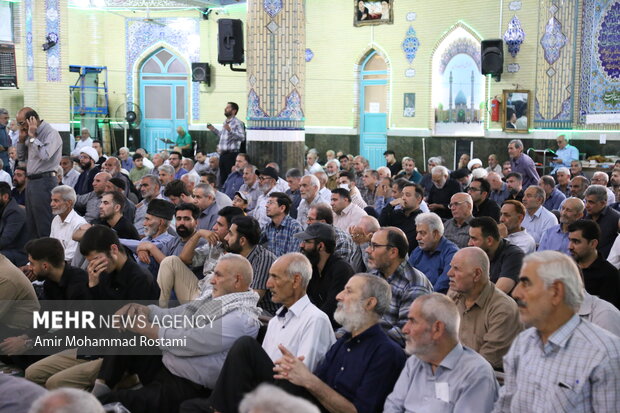 راهپیمایی نمازگزاران ورامینی در پاسخ به رژیم صهیونیستی