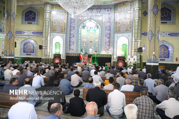 راهپیمایی نمازگزاران ورامینی در پاسخ به رژیم صهیونیستی