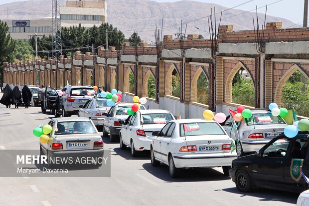 کاروان خودرویی عید غدیر در بجنورد