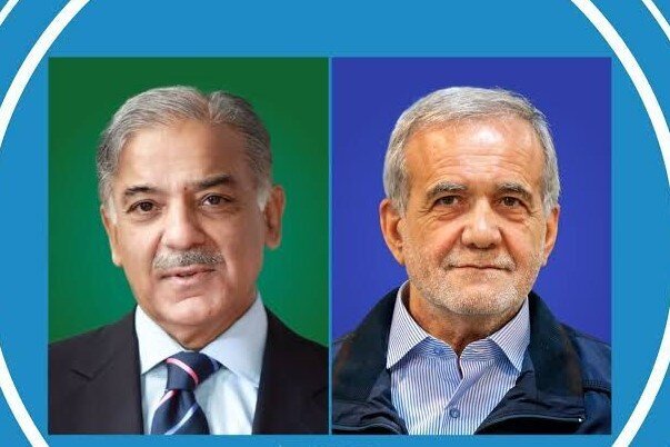Pakistani PM Shehbaz Sharif speaks with Pres. Pezeshkian