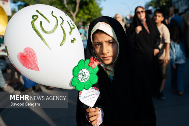 راهپیمایی کیلومتری غدیر در مشهد