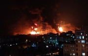 Black smoke near Shahran oil depot due to burning petroleum derivatives, not gasoline 