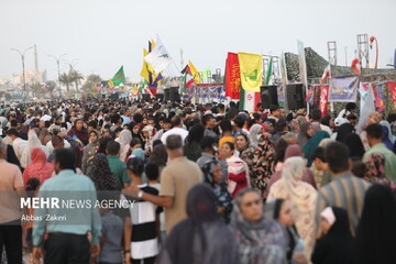 آغاز مهمونی کیلومتری غدیر در شهر هشتبندی
