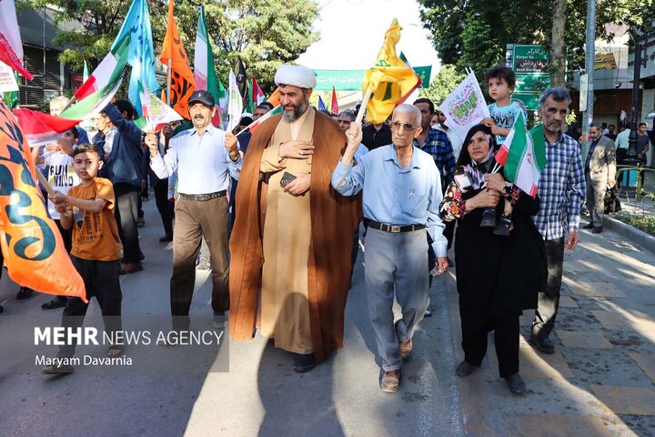 راهپیمایی کیلومتری غدیر در بجنورد