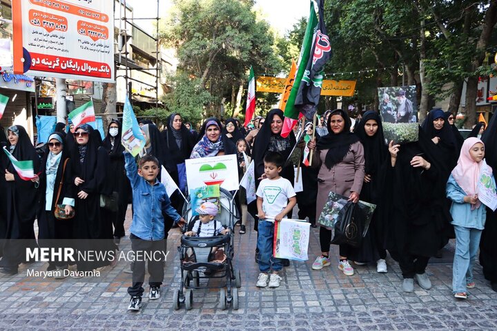 راهپیمایی کیلومتری غدیر در بجنورد