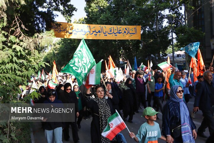 راهپیمایی کیلومتری غدیر در بجنورد