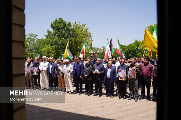 تجمع دانشگاهیان اردبیل در حمایت از «وعده صادق 3»