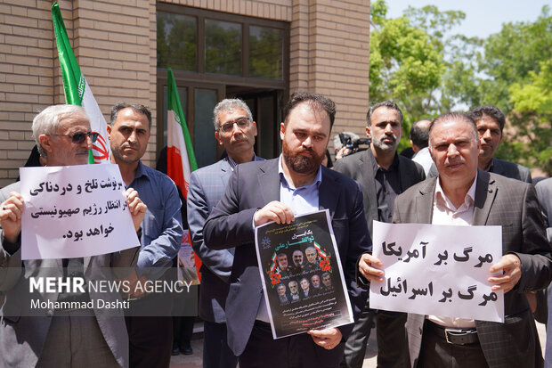 تجمع دانشگاهیان اردبیل در حمایت از «وعده صادق 3»3