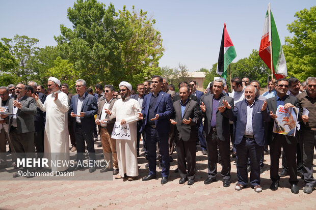 تجمع دانشگاهیان اردبیل در حمایت از «وعده صادق 3»2